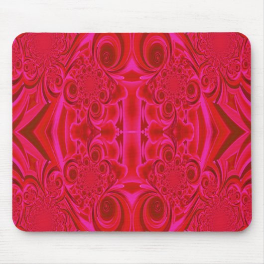 Tapis De Souris Mousepad à texture rouge vibrante (Devant)