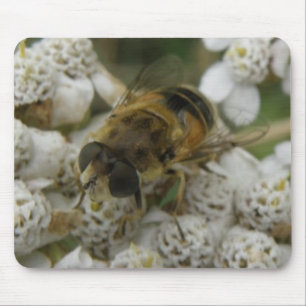 Tapis De Souris Mousepad, abeilles et fleurs