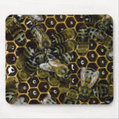 Tapis De Souris Mousepad - abeilles sur le peigne (Devant)