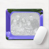 Tapis De Souris Mousepad abstrait de ~ de modèle de bleu (Avec souris)