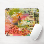 Tapis De Souris mousepad abstrait de fleur (Avec souris)