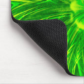 Tapis De Souris Mousepad Abstrait Lines Fleur verte (Coin)