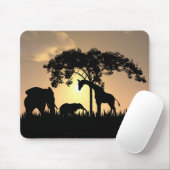 Tapis De Souris Mousepad africain de safari (Avec souris)
