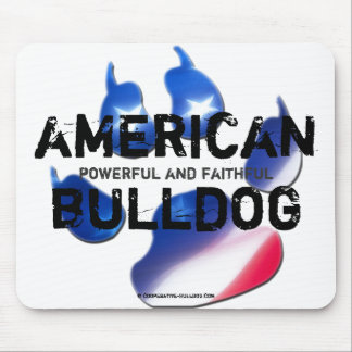 Tapis De Souris Mousepad American Bulldog