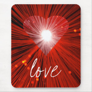 Tapis De Souris Mousepad 'Amour' du Coeur Rouge
