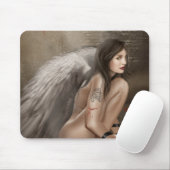 Tapis De Souris Mousepad Angel foncé (Avec souris)