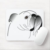 Tapis De Souris Mousepad anglais de bouledogue (Avec souris)