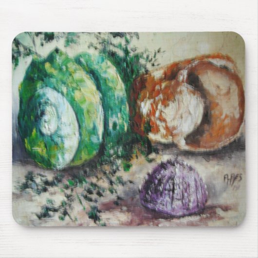 Tapis De Souris Mousepad Ann Hayes Peindre Des Coquilles De Mer (Devant)