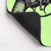 Tapis De Souris Mousepad antique frais de graphique de revolver de (Coin)