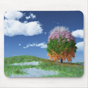 Tapis De Souris Mousepad, arbre de saison