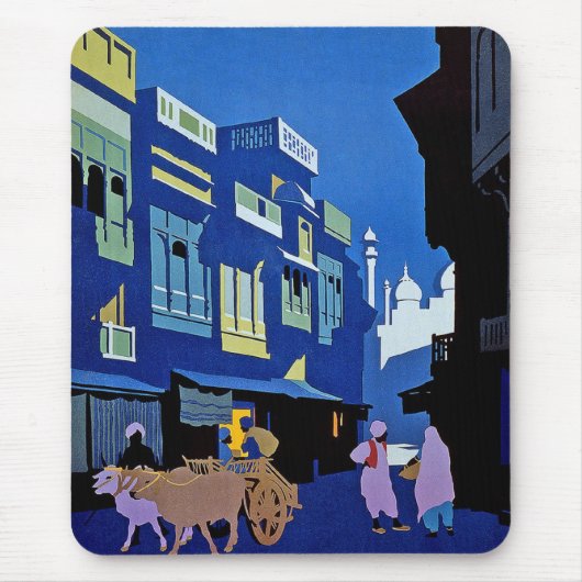 Tapis De Souris Mousepad Art Vintage Inde (Devant)