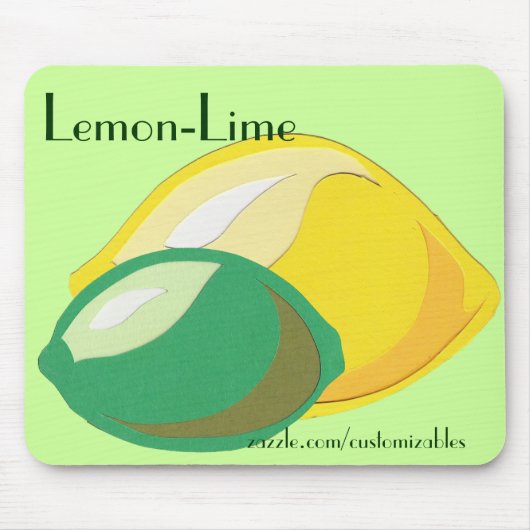 Tapis De Souris Mousepad au citron-lime (Devant)