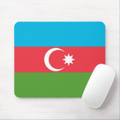 Tapis De Souris Mousepad au drapeau d'Azerbaïdjan (Avec souris)