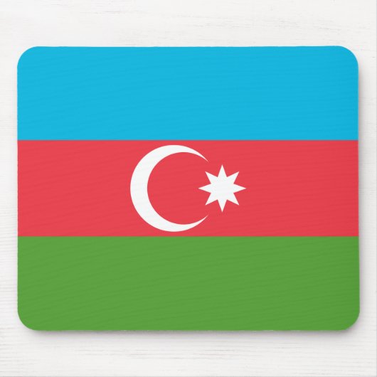 Tapis De Souris Mousepad au drapeau d'Azerbaïdjan (Devant)