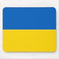 Mousepad au drapeau de l'Ukraine