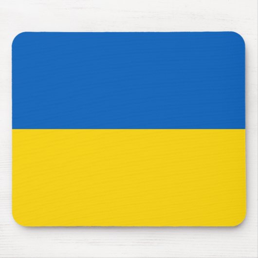 Tapis De Souris Mousepad au drapeau de l'Ukraine (Devant)
