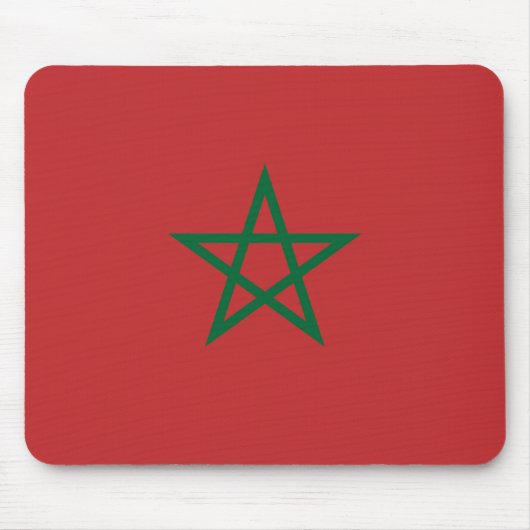 Tapis De Souris Mousepad au drapeau du Maroc (Devant)