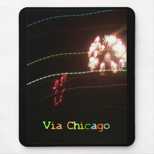 Tapis De Souris Mousepad au néon foncé (Devant)