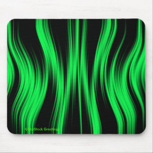 Tapis De Souris Mousepad au néon noir vert