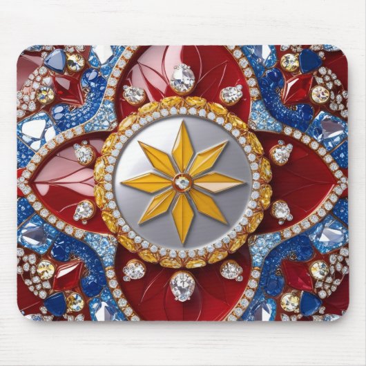 Tapis De Souris Mousepad aux couleurs colombiennes (Devant)