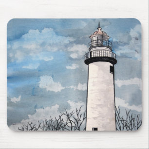 Tapis De Souris mousepad aux. de phare de barques de pointe