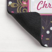 Tapis De Souris Mousepad aux fleurs roses (Coin)