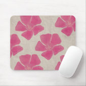 Tapis De Souris Mousepad aux fleurs roses (Avec souris)