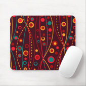 Tapis De Souris Mousepad aux particules rouges (Avec souris)