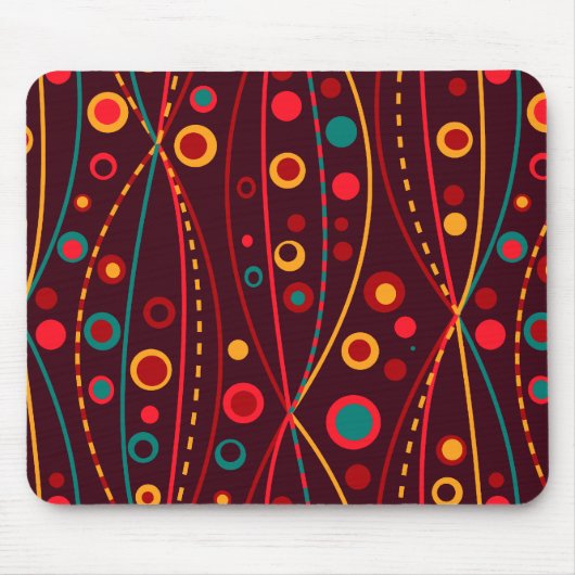 Tapis De Souris Mousepad aux particules rouges (Devant)