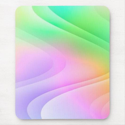 Tapis De Souris mousepad aux vagues colorées (Devant)