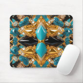 Tapis De Souris Mousepad avec design aux couleurs des Bahamas (Avec souris)