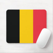 Tapis De Souris Mousepad avec Drapeau de Belgique (Avec souris)