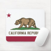 Tapis De Souris Mousepad avec Drapeau de Californie - USA (Avec souris)