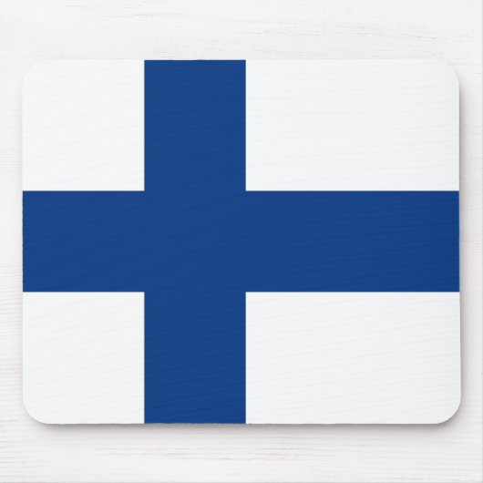 Tapis De Souris Mousepad avec Drapeau de Finlande (Devant)