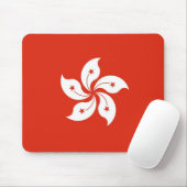 Tapis De Souris Mousepad avec Drapeau de Hong Kong, Chine (Avec souris)