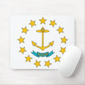 Tapis De Souris Mousepad avec Drapeau de l'Etat de Rhode Island -  (Avec souris)