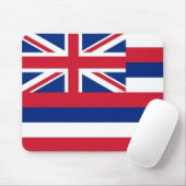 Tapis De Souris Mousepad avec Drapeau de l'Etat d'Hawaii - USA (Avec souris)