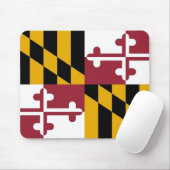 Tapis De Souris Mousepad avec drapeau de l'état du Maryland - USA (Avec souris)