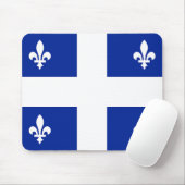 Tapis De Souris Mousepad avec Drapeau de Québec, Canada (Avec souris)