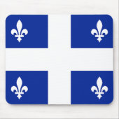Tapis De Souris Mousepad avec Drapeau de Québec, Canada (Devant)