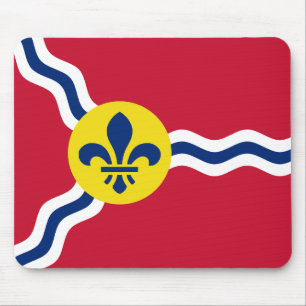 Tapis De Souris Mousepad avec Drapeau de Saint-Louis, Missouri