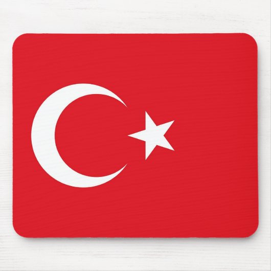 Tapis De Souris Mousepad avec Drapeau de Turquie (Devant)