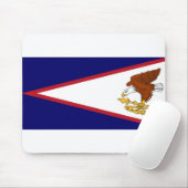 Tapis De Souris Mousepad avec drapeau Samoa américaines - USA (Avec souris)