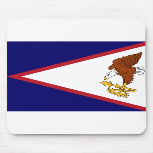 Tapis De Souris Mousepad avec drapeau Samoa américaines - USA (Devant)
