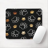 Tapis De Souris Mousepad avec Empreintes de pattes (Avec souris)