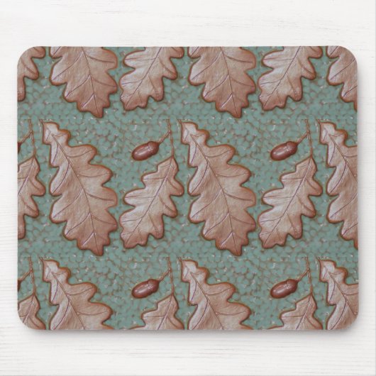 Tapis De Souris Mousepad avec imprimé feuille de chêne (Devant)