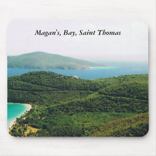 Tapis De Souris Mousepad avec la scène de l'île Saint Thomas (Devant)