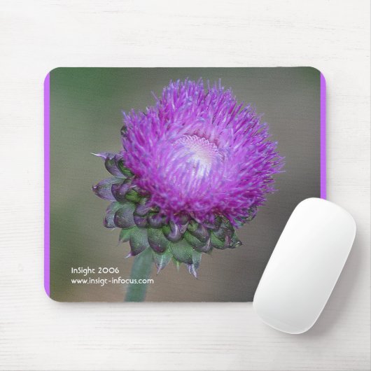 Tapis De Souris Mousepad avec le chardon (Avec souris)