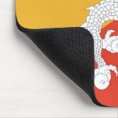 Tapis De Souris Mousepad avec le drapeau du Bhoutan (Coin)