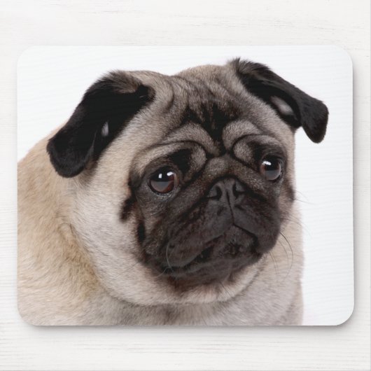 Tapis De Souris mousepad avec le museau de carlin (Devant)
